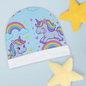 Unicorn Rainbow Baby Beanie - Pink Unicorns Soft Hat - Dipaliz - one Size / White - & Toddler Hats