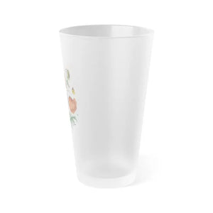 Poppy Flowers Frosted Pint Glasses - Vibrant Kitchen Decor - Dipaliz - 16oz / Beer