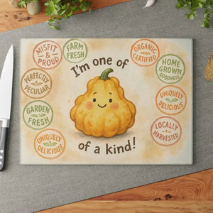 Pumpkin Fall Vibes Tempered Glass Cutting Board - Dipaliz - Boards