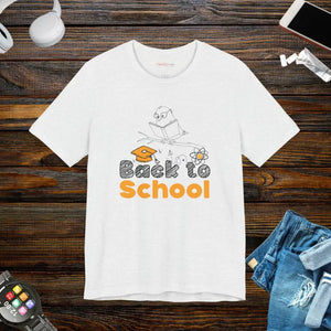 Back to School Jersey Short Sleeve T-shirt Collection - Dipaliz - Ash / s - T-shirts