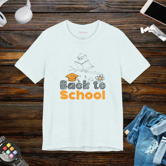 Unisex Back to School Short Sleeve Tees for Timeless Style - Heather Ice Blue / s T-shirt