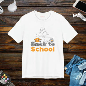 Back to School Jersey Short Sleeve T-shirt Collection - Dipaliz - White / s - T-shirts