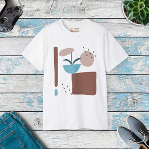 Abstract Minimalistic Art T-shirt - Bold Comfort Style - Dipaliz - White / s - Apparel & Accessories