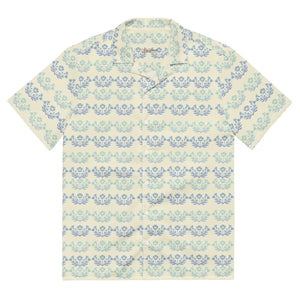 Floral Unisex Button Shirt - Eco Friendly Yellow - Dipaliz - Shirts