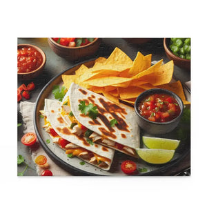 Chicken Quesadilla Jigsaw Puzzle - Trendy Food Art Decor - Dipaliz - Puzzles