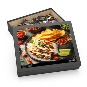 Chicken Quesadilla Jigsaw Puzzle - Trendy Food Art Decor - Dipaliz - Puzzles