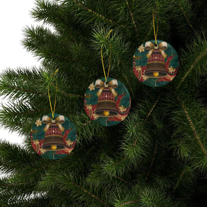 Unisex Christmas Bell Ornaments - Durable Ceramic Style - Home Decor