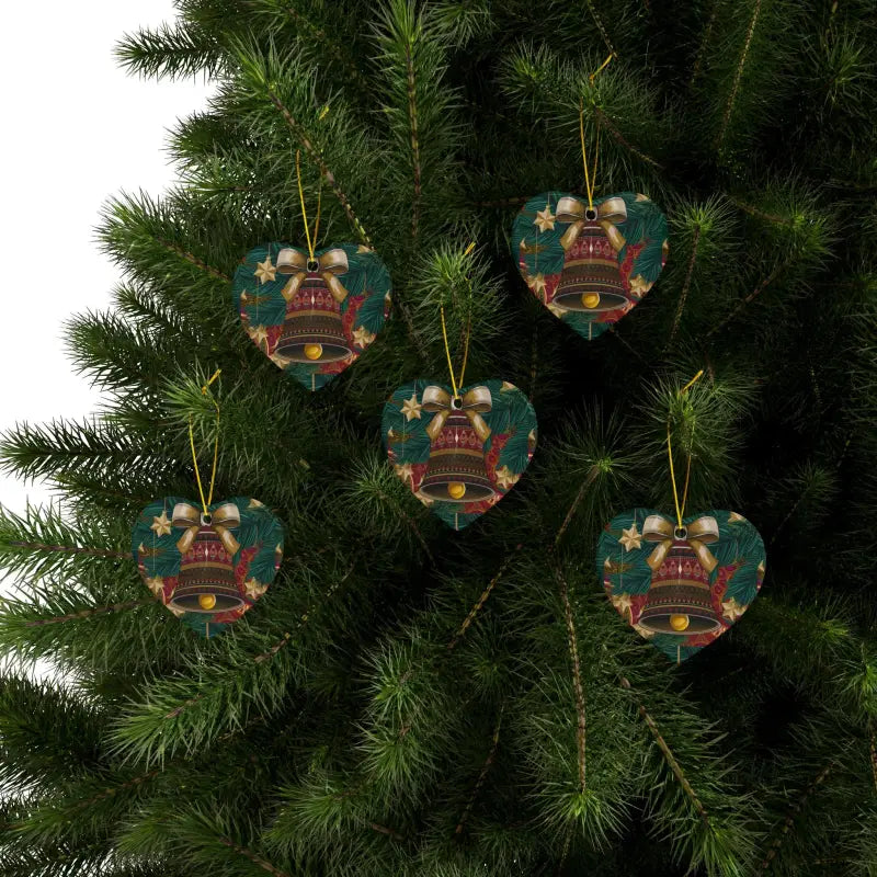 Unisex Christmas Bell Ornaments - Durable Ceramic Style - Home Decor