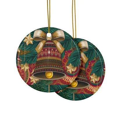 Unisex Christmas Bell Ornaments - Durable Ceramic Style - Home Decor