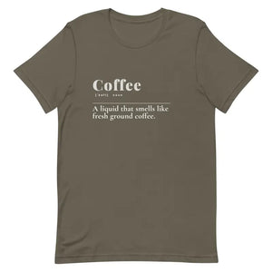 Unisex Coffee t Shirt - Casual Chic Style - Dipaliz - Army / s - T-shirts