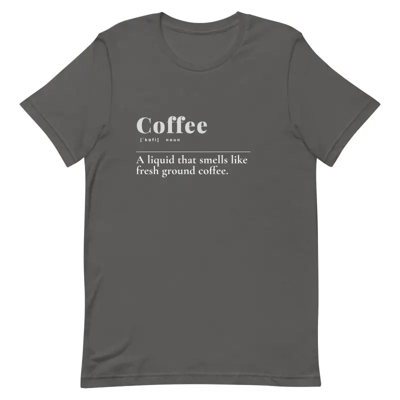 Unisex Coffee Tee: Trendy Fashion for 2024 Style Upgrade - Asphalt / s T-shirts