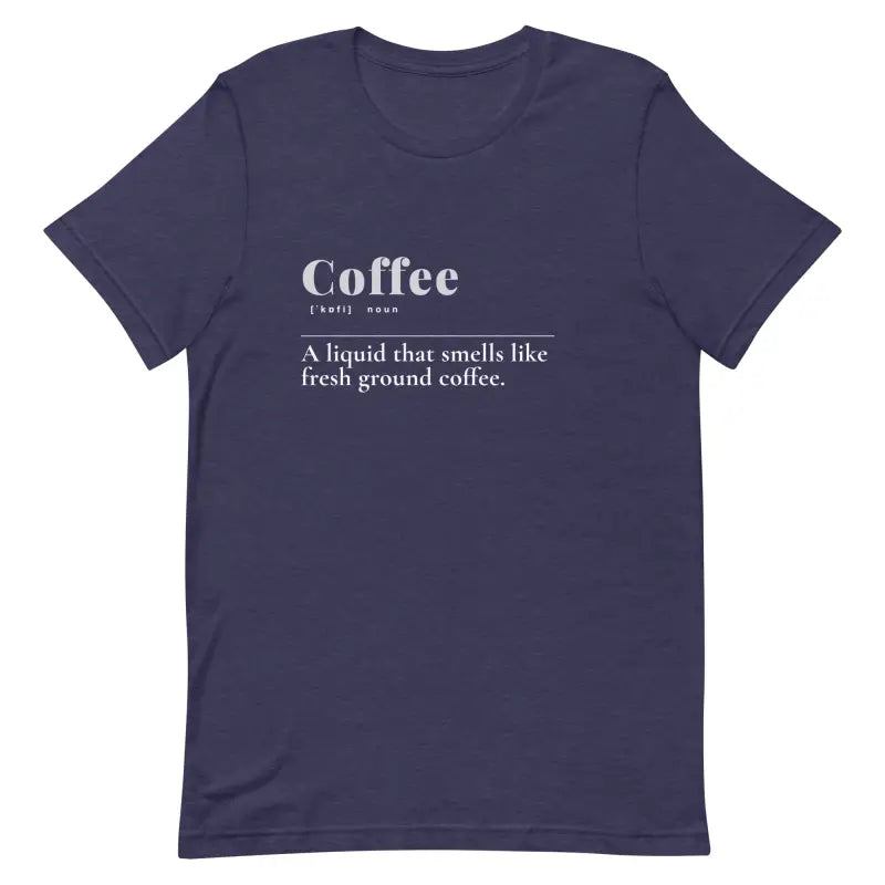 Unisex Coffee Tee - Elevate your Style with Cool Abstract Patterns! - Heather Midnight Navy / Xs T-shirts