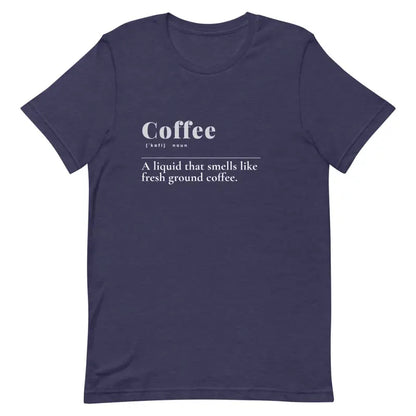 Unisex Coffee Tee: Trendy Fashion for 2024 Style Upgrade - Heather Midnight Navy / Xs T-shirts