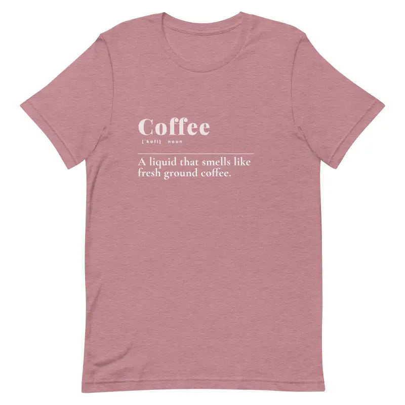 Unisex Coffee Tee: Trendy Fashion for 2024 Style Upgrade - Heather Orchid / s T-shirts