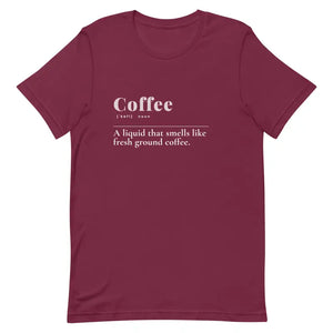 Unisex Coffee t Shirt - Casual Chic Style - Dipaliz - Maroon / Xs - T-shirts
