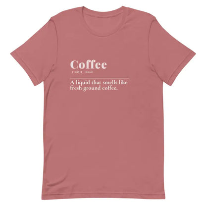 Unisex Coffee Tee - Elevate your Style with Cool Abstract Patterns! - Mauve / s T-shirts