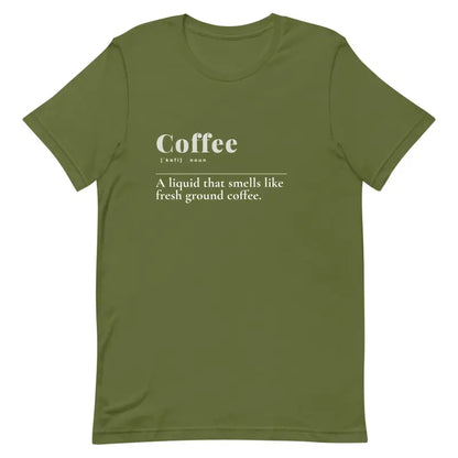 Unisex Coffee Tee - Elevate your Style with Cool Abstract Patterns! - Olive / s T-shirts