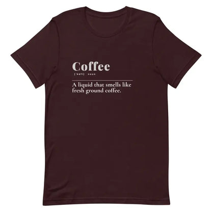 Unisex Coffee Tee - Elevate your Style with Cool Abstract Patterns! - Oxblood Black / s T-shirts