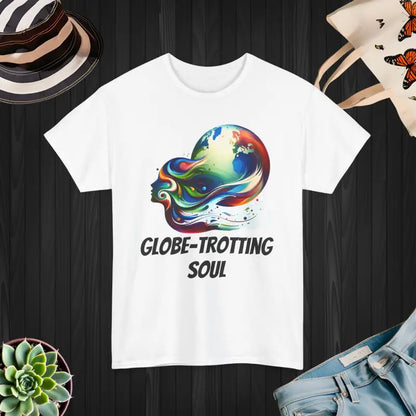 Unisex Cotton Tee for the Globe Trotting Soul - White / s T-shirt