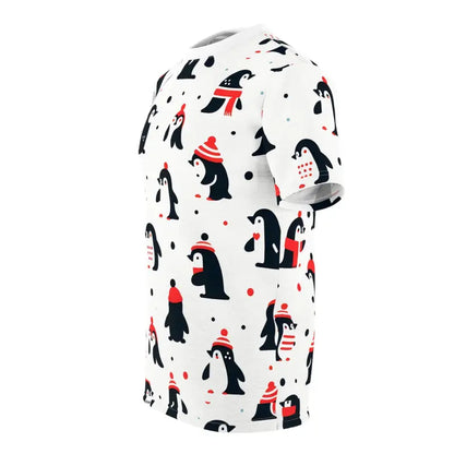 Cozy Cut & Sew Tee with Penguins for Fashion Lovers - T-shirts