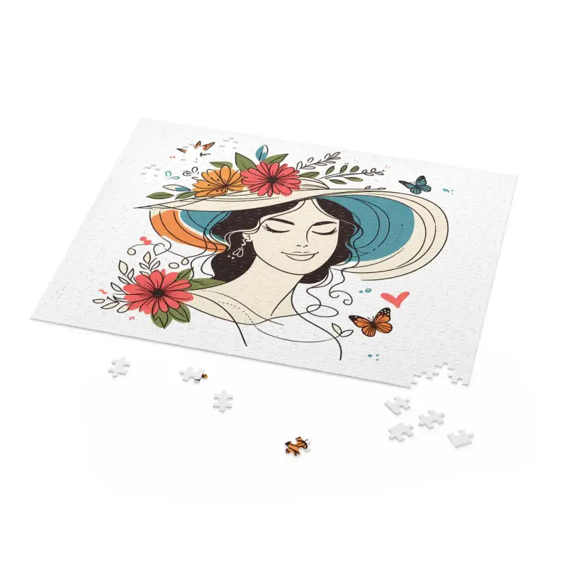 Unisex Flower Heart Puzzle: Relaxing Fun for Everyone! - Puzzle