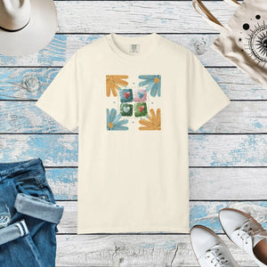 Soft Cotton Flowers and Hearts Tee - Eco-friendly Gift - Dipaliz - T-shirts