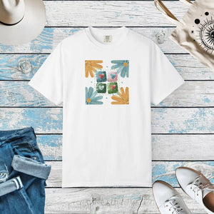 Soft Cotton Flowers and Hearts Tee - Eco-friendly Gift - Dipaliz - T-shirts