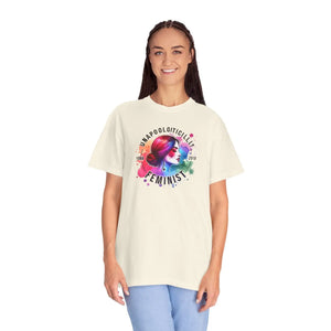 Unapologetically Feminist Garment Dyed t Shirt - Dipaliz - T-shirts