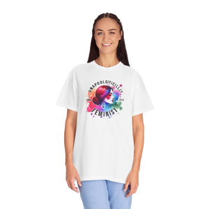 Unapologetically Feminist Garment Dyed t Shirt - Dipaliz - T-shirts