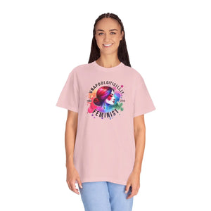Unapologetically Feminist Garment Dyed t Shirt - Dipaliz - T-shirts