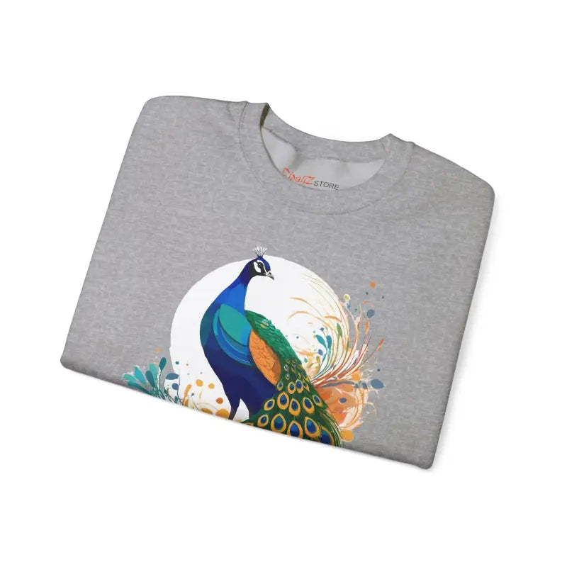 Peacock Unisex Heavy Blend Crewneck Sweatshirt - Cozy and Stylish