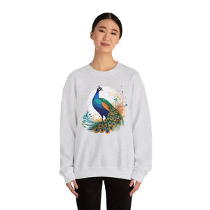 Sweatshirt - Unisex Heavy Blend Crewneck Peacock Flair - Dipaliz
