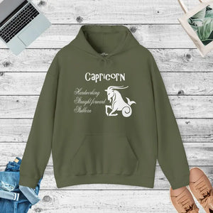 Capricorn Zodiac Sign Unisex Heavy Blend Hooded Sweatshirt - Dipaliz - Hoodies
