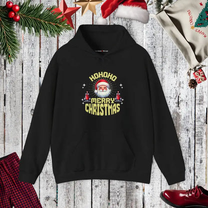 Cozy Up in a Unisex Hoodie with Merry Christmas Vibes - Black / s