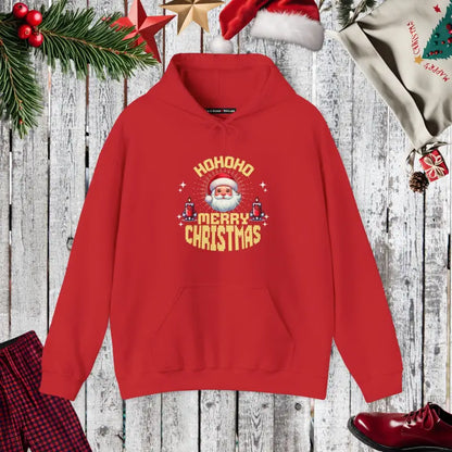 Cozy Up in a Unisex Hoodie with Merry Christmas Vibes - Red / s