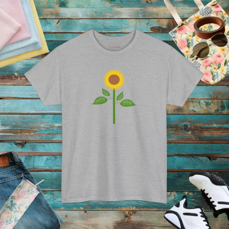 Bask in Style: Sunflower T-shirt for a Radiant Look - Sport Grey / s T-shirt