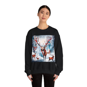 Rudolf Reindeer Crewneck Sweatshirt - Christmas Collection - Dipaliz - Sweatshirts
