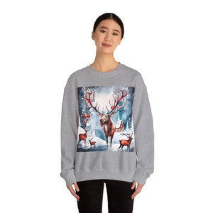 Rudolf Reindeer Crewneck Sweatshirt - Christmas Collection - Dipaliz - Sweatshirts