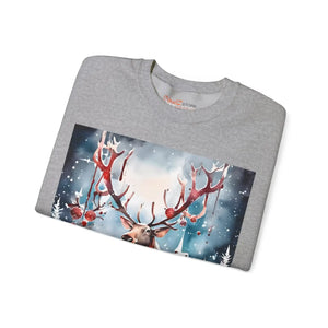Rudolf Reindeer Crewneck Sweatshirt - Christmas Collection - Dipaliz - Sweatshirts