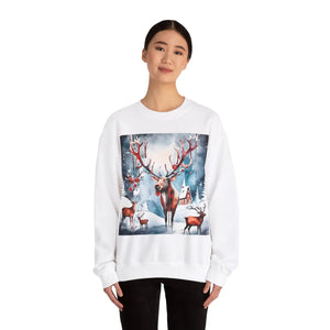 Rudolf Reindeer Crewneck Sweatshirt - Christmas Collection - Dipaliz - Sweatshirts