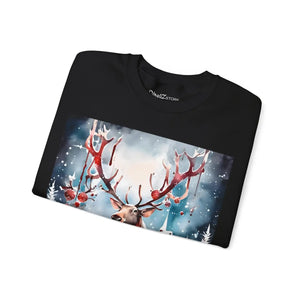 Rudolf Reindeer Crewneck Sweatshirt - Christmas Collection - Dipaliz - Sweatshirts