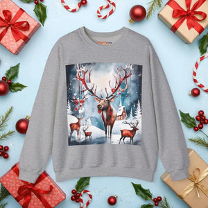 Rudolf Reindeer Crewneck Sweatshirt - Christmas Collection - Dipaliz - Sweatshirts