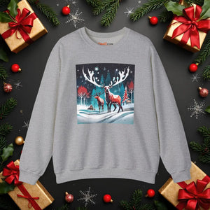 Rudolf Reindeer Crewneck Sweatshirt - Christmas - Dipaliz - T-shirts