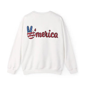 A Man Playing American Football Unisex Heavy Blend™ Crewneck Sweatshirt - Sweatshirts