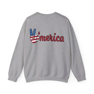 A Man Playing American Football Unisex Heavy Blend™ Crewneck Sweatshirt - Sweatshirts