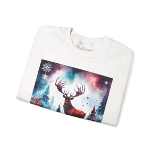 Sweatshirt - Rudolf Reindeer Christmas Unisex Heavy Crewneck - Dipaliz
