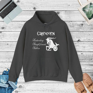 Cozy Capricorn Zodiac Sign Hooded Sweatshirt - Unisex Heavy Blend™ - Dipaliz - Hoodies - s