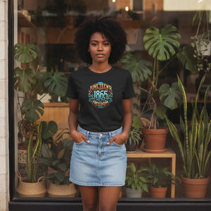 Unisex Jersey Short Celebrate Juneteenth 1865 - Dipaliz - T-shirts - Xs