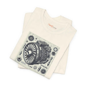 Unisex Jersey Short Sleeve Aircraft Engine Turbine Tee - Dipaliz - T-shirts
