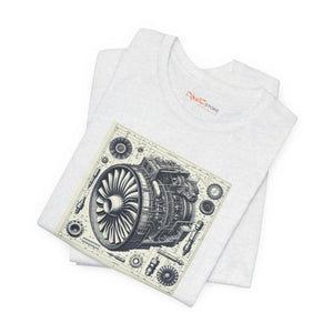 Unisex Jersey Short Sleeve Aircraft Engine Turbine Tee - Dipaliz - T-shirts